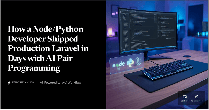 How a Node/Python Developer Shipped Production Laravel in Days with AI Pair Programming